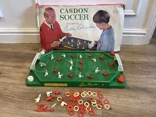 CASDON SOCCER "PLAYED BY BOBBY CHARLTON" TABLETOP FOOTBALL GAME 1960s. Boxed