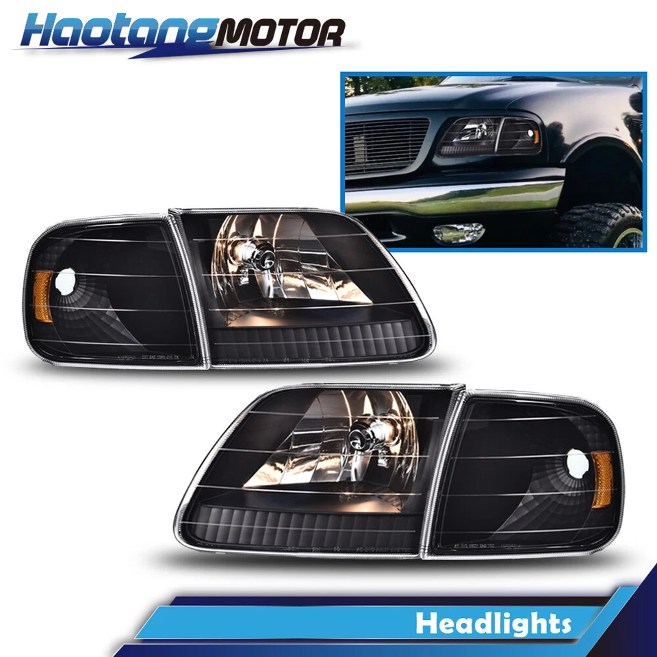 Faros y luces de esquina aptos para Ford F150 1997-2003 Expedition 1997-2003 Foto 1 de 4