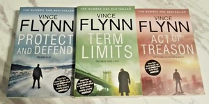 Vince Flynn Bundle 3 x Novels VGC Term Limits/Act of Treason/Protect & Defend - Picture 1 of 6