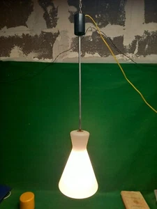 LAMPADA A SOSPENSIONE IN VETRO STILNOVO MODERNARIATO ART DECO EPOCA VINTAGE - Foto 1 di 7