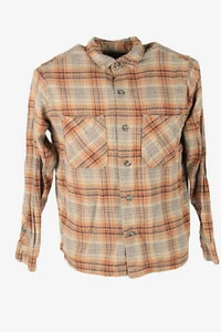 Camisa Franela Vintage Cuadros Manga Larga Botón Años 90 Algodón Multi Talla S - SH4239 - Imagen 1 de 4