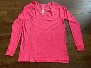 Victoria's Secret Pink Long Sleeve V-neck Shirt Small - Picture 1 of 4