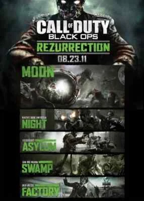 Call of Duty Black Ops Zombies Poster Rezurrection Map Pack Wall Art Factory Map - Image 1 of 4