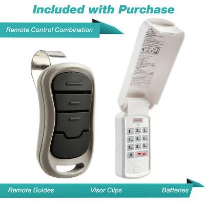 For Genie Garage Door Opener Wireless Keyless Keypad Intellicode + Visor Remote