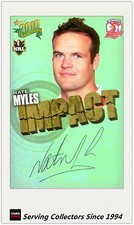 2010 Select NRL Champions Impact Foil Signature IS54 Nate Myles (Roosters)