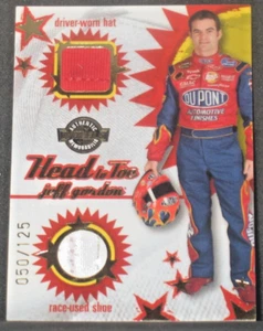 Jeff Gordon 2005 Wheels American Thunder Head To Toe Driver Worn Hat Shoe 50/125 - Picture 1 of 2