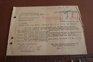 altes Papier des Wehrkreiskommando II Hannover 1944  - Picture 1 of 2