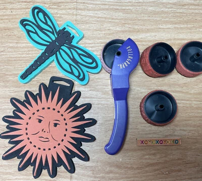 Rollagraph sello almohadilla de tinta lote sellos de espuma de goma libélula sol naturaleza Foto 1 de 4