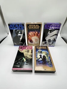 5 Star Wars VHS Lot Return Of The Jedi, Empire Strikes Back - Picture 1 of 7