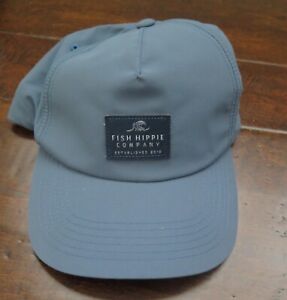 New Fish Hippie Company Dusk Blue Transit Performance Hat FH-H8080 $39