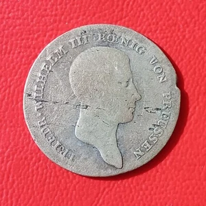 1/6 Thaler Prussia 1812 A vf- / Old Germany / Friedrich Wilhelm III. / KM#385 - Picture 1 of 2