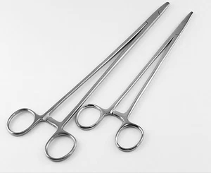 2 Mayo Hegar Needle Holder 12" And 10" Serrated Multiple Type Of Surgical Tools - Picture 1 of 6