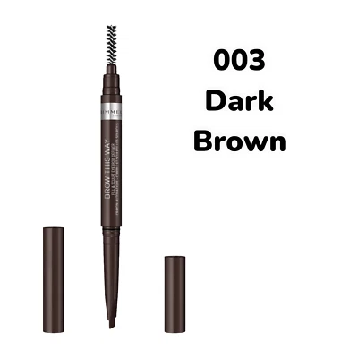 Rimmel Brow This Way Fill & Sculpt Eyebrow Definer 003 Dark Brown - Image 1 of 4