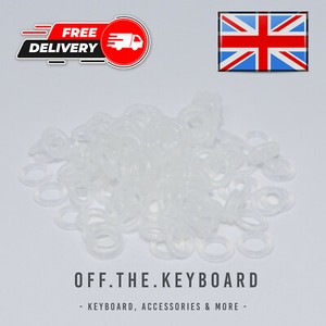 110Pcs O-Rings Keyboard Switch Dampeners 1.5mm Clear for Cherry MX Keycaps