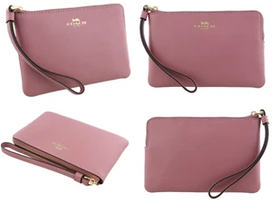 Coach Wristlet Leather Bag Pink - Bild 1 von 1