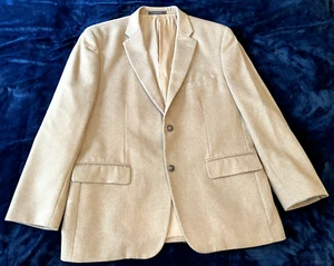Taso Ella tan sportcoat • 46 R • 100% camel hair • leather buttons - Picture 1 of 7