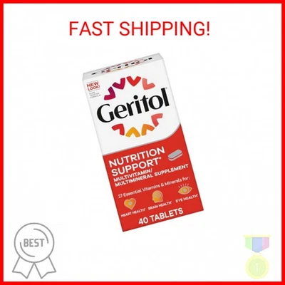 Geritol, Suplemento Multivitamínico, Contém Vitaminas B, Antioxidantes, Vitaminas C, - Imagem 1 de 2