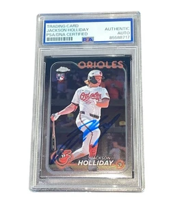 Jackson Holliday Signed Card Autographed Auto Baltimore Orioles PSA - Picture 1 of 2