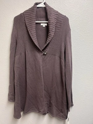 NUEVO Suéter Cárdigan Gris Maternidad Liz Lange 2XL XXL Foto 1 de 4