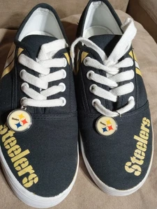 Scarpe Pittsburgh Steelers 2012 sneakers donna taglia 7,5 Bradford Exchange belle - Foto 1 di 18
