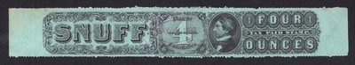 Series of 1883 Taxpaid Revenues Snuff TE163A 3oz Perf 12, Greenish Wmk Paper - Image 1 of 3