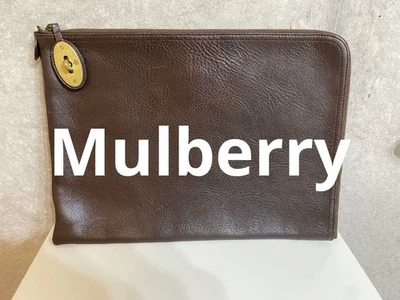 Mulberry Leather Clutch Bag Portfolio Women Rare Model Exclusive Designer Luxury - Image 1 of 4