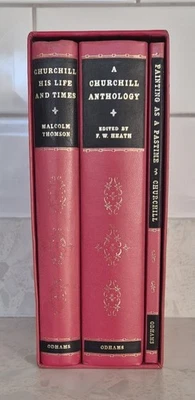Winston Churchill Anthology Box Set Odhams 3 x Hardback Books 1962 With Slipcase - Image 1 of 4