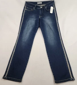 Tommy Bahama Jeans Damen 6/28" Leila Indigo HR Knöcheltaschen Reißverschluss marineblau - Bild 1 von 9