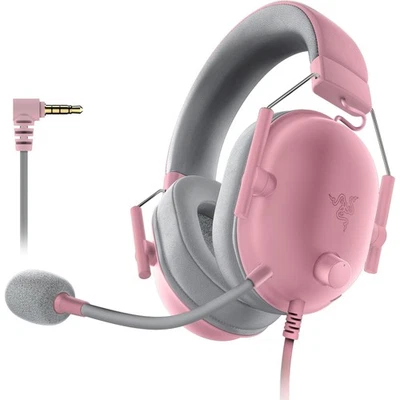 Razer BlackShark V2 X Gaming Headset 7.1 Surround Sound 50mm Drivers Pink - Image 1 of 4