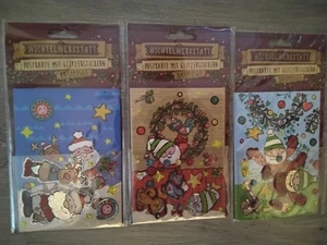 Postkarte zum Selberbasteln mit Glitzersteinen - Bild 1 von 5