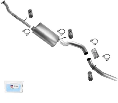 Tubo silenciador de escape compatible con 07-2010 GM Silverado 2500HD 6.0 con distancia entre ejes de 157.5" Foto 1 de 4