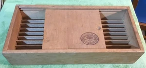 Napa Valley Box 36 Kassetten Band Halter Aufbewahrung Holz Schiebetür - Wandhalterung - Bild 1 von 9