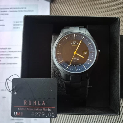 Ruhla Solar Herrenuhr Titan  10 bar wasserdicht neuwerig - Bild 1 von 2