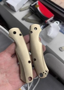 1 par de básculas de mango de latón para Spyderco C81 Paramilitary 2 - Imagen 1 de 1