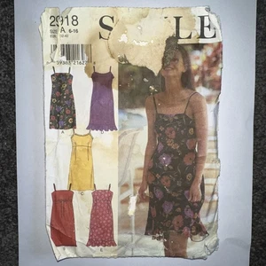 Style 2918 Slip Dress Sewing Pattern Sz 6-16 Uncut FF Envelope Damaged - Picture 1 of 8