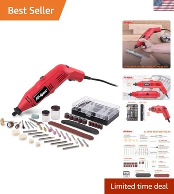 High-Power 130W Rotary Tool Kit with 121 Accessories for DIY Repairs & Crafts - Image 1 of 4