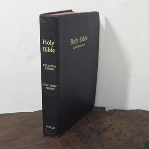 Holy Bible KJV Red Letter Edition World Publishing Co Cleveland Concordance - Picture 1 of 10