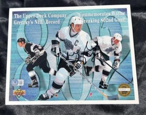 KINGS WAYNE GRETZKY AUTOGRAPHED UPPER DECK PHOTO CARD #28895/30000 BAS FULL LOA - Picture 1 of 2