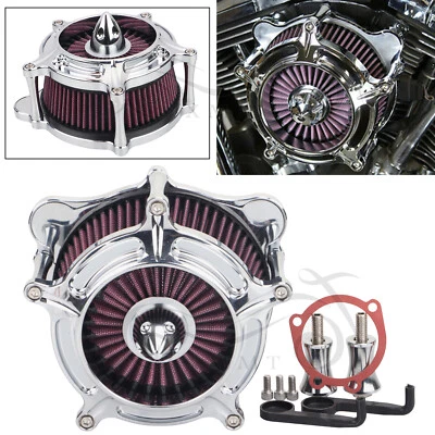 Turbine Spike Air Cleaner Intake Filter For Harley Fatboy Road King Softail EFI - Image 1 of 4