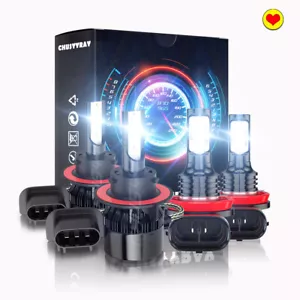 For Ford Focus 2008-2011 LED Headlight Bulb High Low Beam 9008 H11 Fog Light C9L - Picture 1 of 16