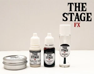 STAGE FX 10ml 4 Piece SET Scar Wax Fake Blood Liquid Latex Skin Glue Halloween - Picture 1 of 1