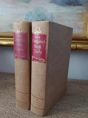 Vintage 1938 2 Volume Set-Complete Greek Drama by Oates & O’Neill HC Foto 1 de 4