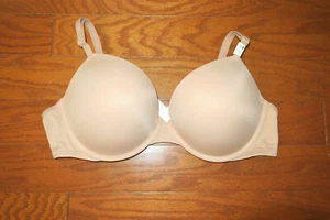 40B ❤️ PINK BRA VICTORIA'S SECRET ❤️ SUPER PUSH UP Lg. PADS EVERYDAY COMFY SATIN - Bild 1 von 8