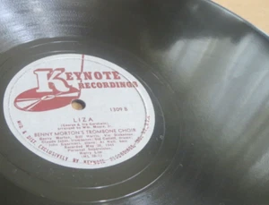 78RPM 12" Keynote 1309 Benny Morton - Once In A While / Liza, sharp EE-E CRACK - Picture 1 of 11