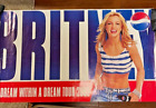 Britney Spears 2001-2002 Pepsi World Tour Promotional Poster 21x35 VG