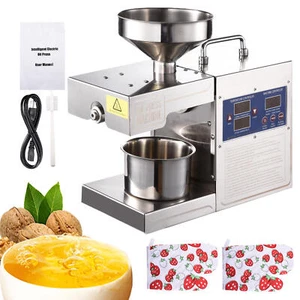 Cold Hot Oil Press Machine Commercial Nut Seed Oil Expeller Oil Extractor 80rmp - Picture 1 of 12