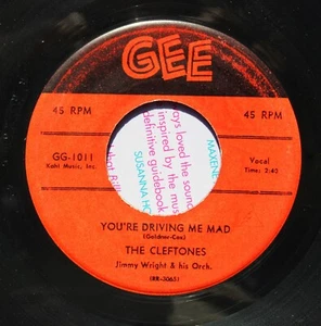 CLEFTONES Doo Wop 45rpm Little Girl of Mine b/w You're Driving Me Mad HEAR - Picture 1 of 2