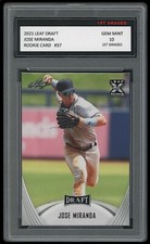 JOSE MIRANDA 2021 LEAF DRAFT BASEBALL #37 1ST GRADED 10 ROOKIE CARD RC TWINS