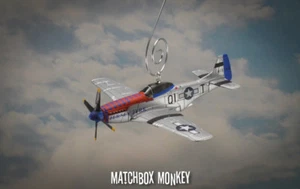 WWII Fighter P-51 Mustang USAF Christmas Ornament Jersey Jerk Maj Donald Strait - Picture 1 of 9