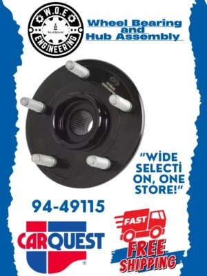 Conjunto de cojinete de rueda y buje CARQUEST 94-49115 para Dodge Ram 1500 02-08 Foto 1 de 4